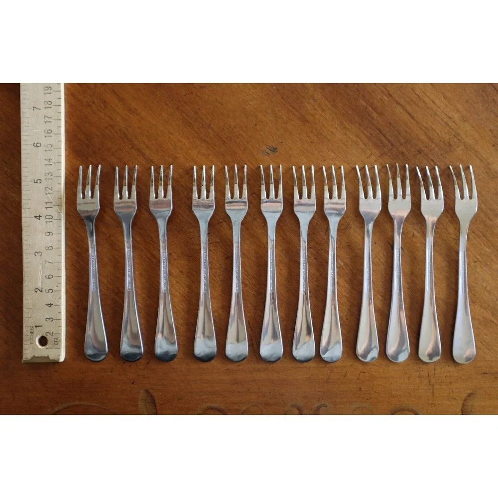 Lot of 12x Towle ASHLEY Stainless Supreme Korea Cocktail Seafood Fork Flatware